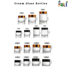 Cream Glass Bottles